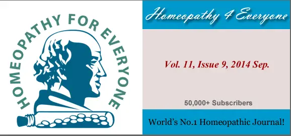 HOMEOPATHY 4 EVERYONE SEPTERMBER 2014 ISSUE