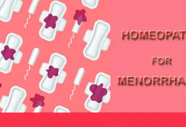 homeopathy treatment of menorrhagia or heavy menses