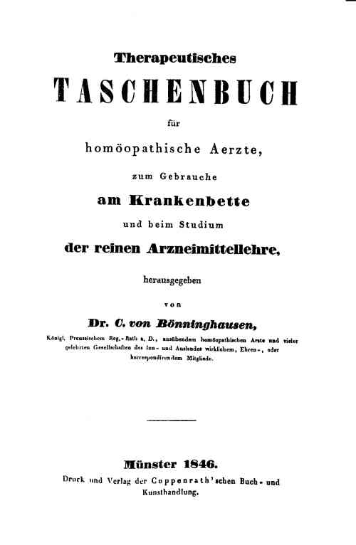 The Bönninghausen Repertory