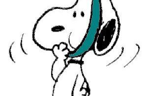 Snoopy with a toothache