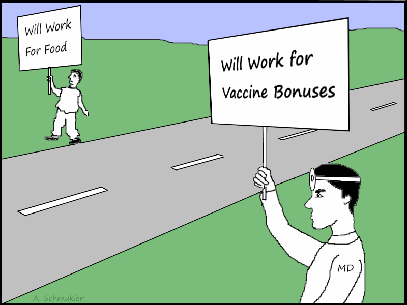 medical doctors pushing vaccines for profit